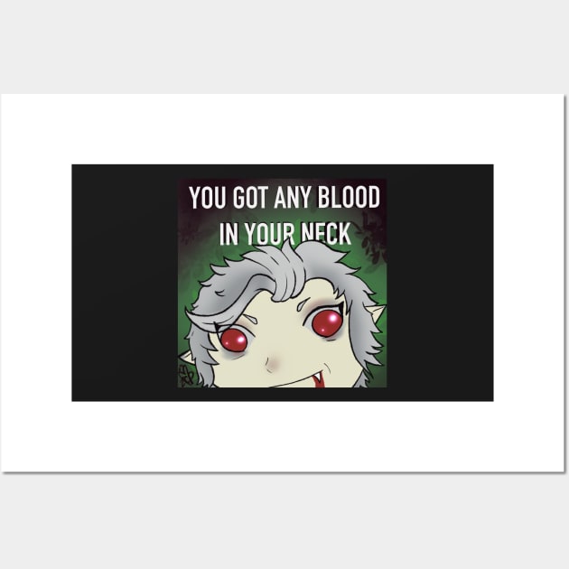 Astarion Got Blood? Wall Art by ZombieCheshire